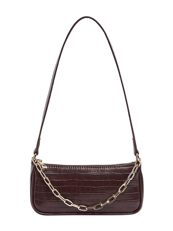 Pull&Bear Pull&Bear Чанта за през рамо  тъмнокафяво / злато