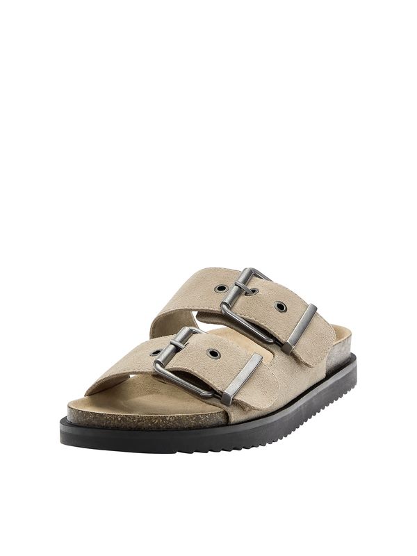 Pull&Bear Pull&Bear Чехли  бежово / сребърно