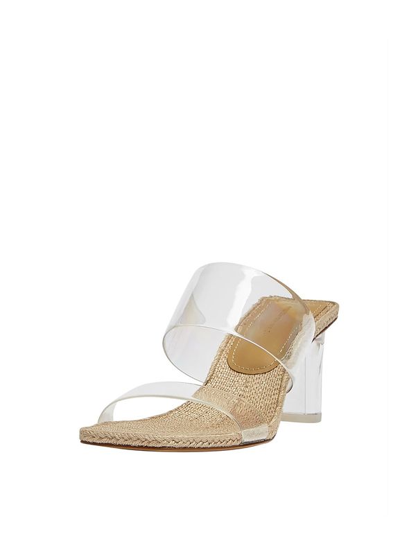 Pull&Bear Pull&Bear Чехли  цвят "пясък" / прозрачно