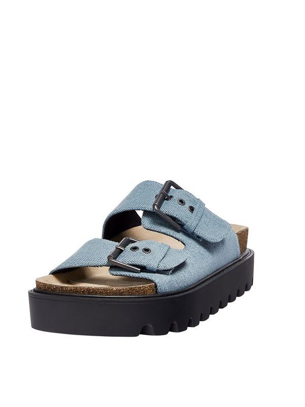 Pull&Bear Pull&Bear Чехли  син деним