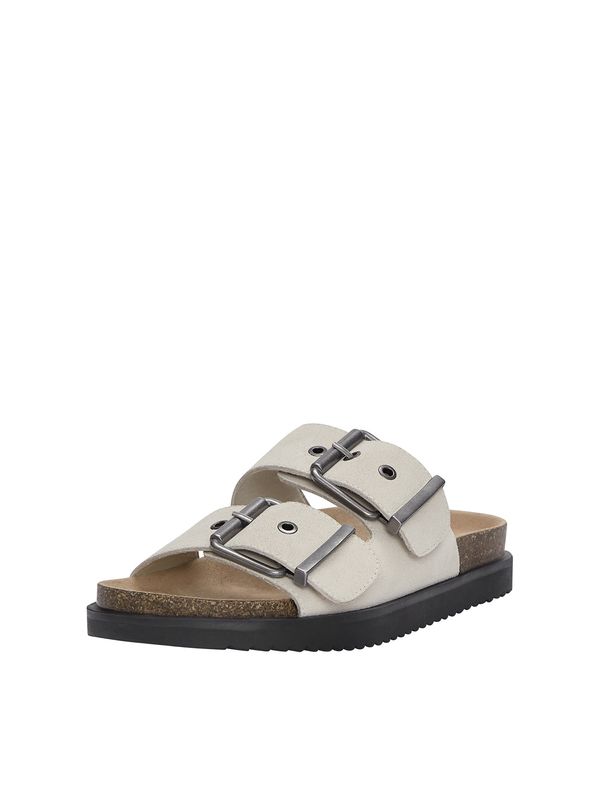 Pull&Bear Pull&Bear Чехли  сребърно / бяло