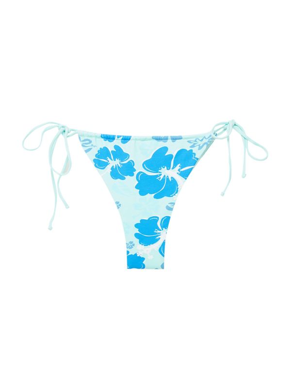 Pull&Bear Pull&Bear Долнище на бански тип бикини  тюркоазен / небесносиньо / бяло