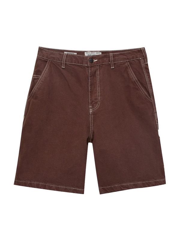 Pull&Bear Pull&Bear Дънки  бургундово червено