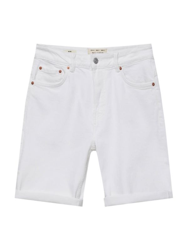 Pull&Bear Pull&Bear Дънки  бял деним