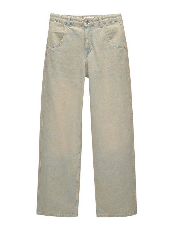 Pull&Bear Pull&Bear Дънки  цвят "пясък" / светлосиньо