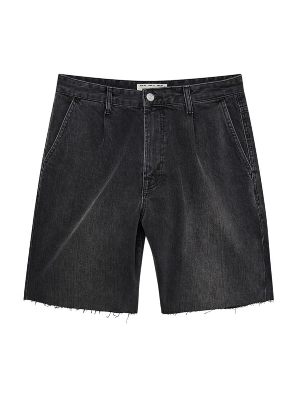 Pull&Bear Pull&Bear Дънки с набор  черен деним