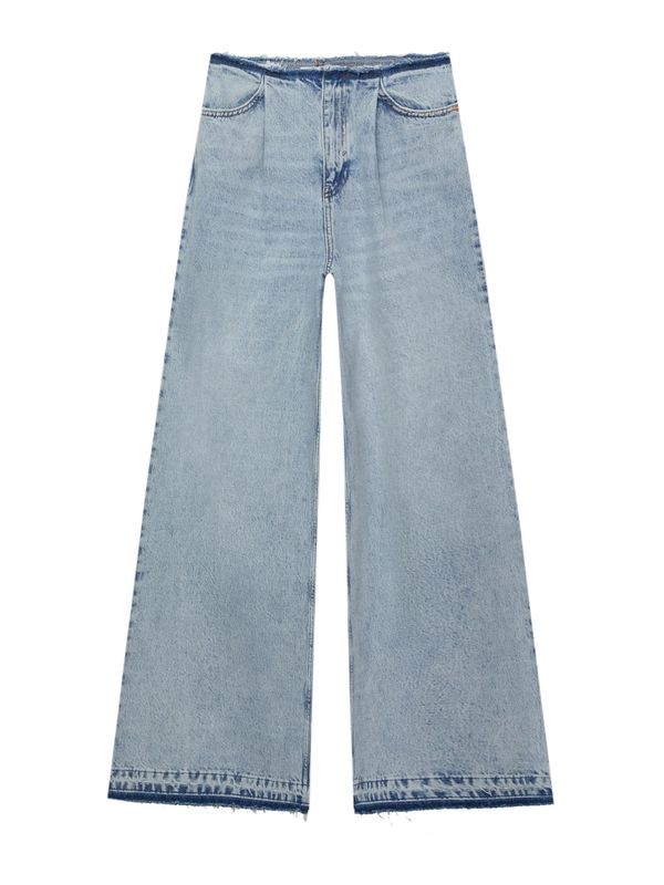 Pull&Bear Pull&Bear Дънки с набор  светлосиньо