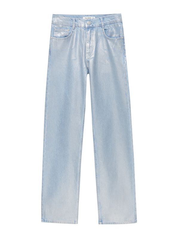 Pull&Bear Pull&Bear Дънки  син деним / сребърно