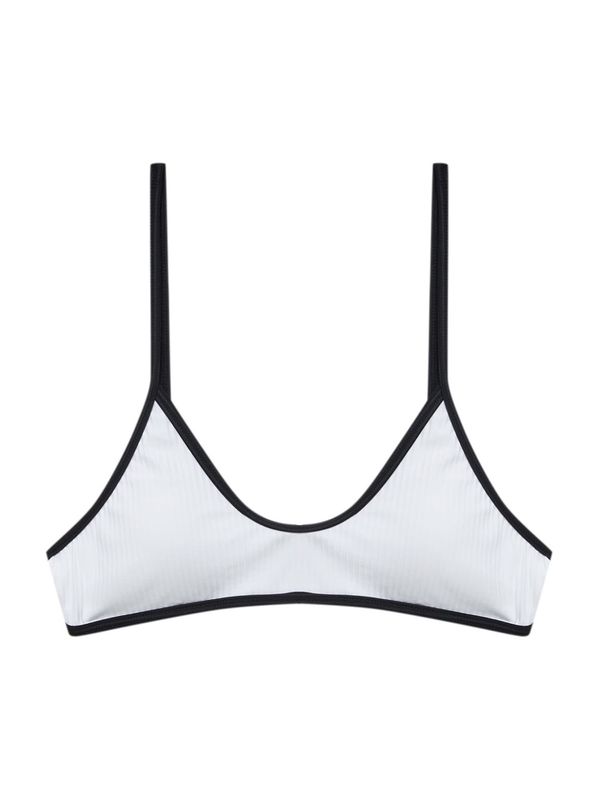 Pull&Bear Pull&Bear Горнище на бански  черно / мръсно бяло