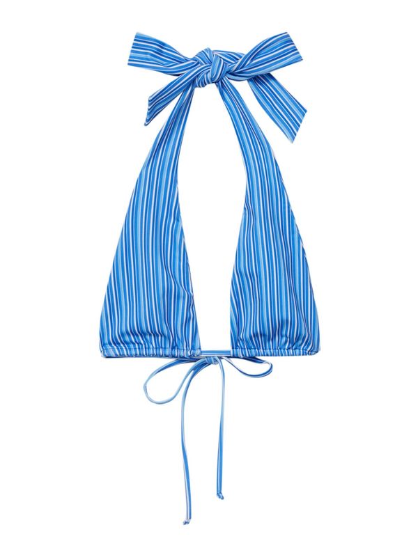 Pull&Bear Pull&Bear Горнище на бански  кралско синьо / мръсно бяло