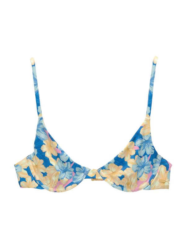 Pull&Bear Pull&Bear Горнище на бански  синьо / жълто / бледорозово