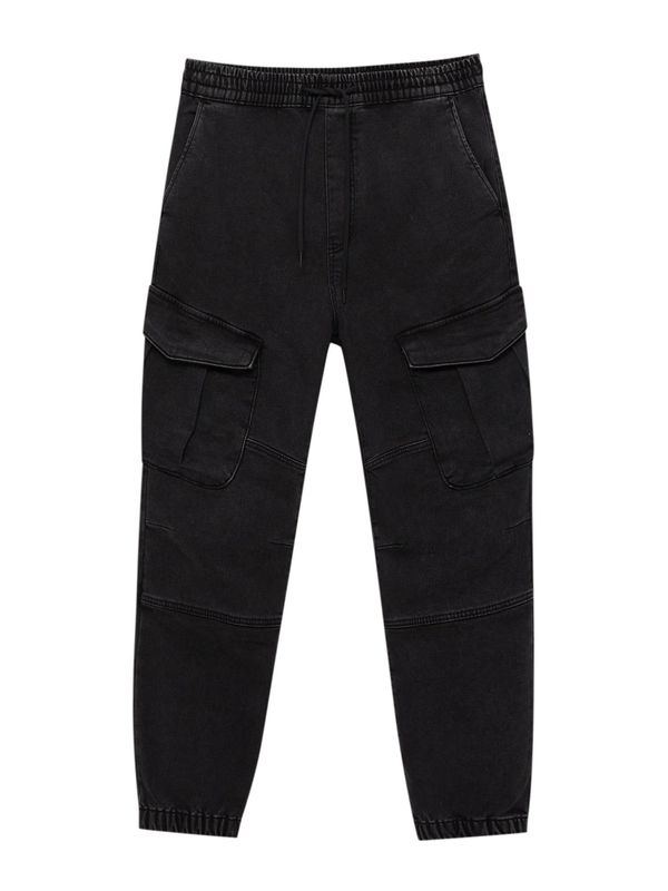 Pull&Bear Pull&Bear Карго дънки  черно