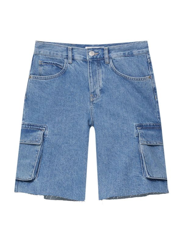 Pull&Bear Pull&Bear Карго дънки  син деним