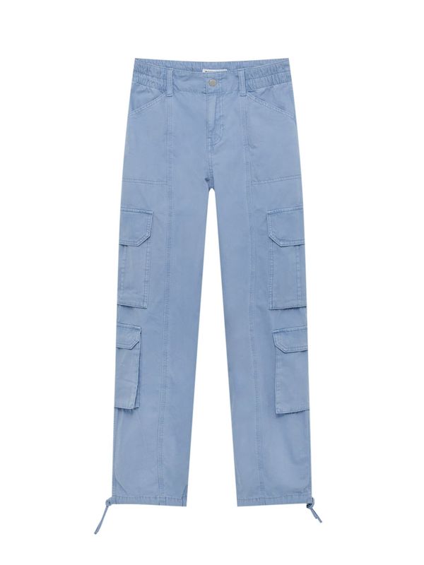 Pull&Bear Pull&Bear Карго дънки  светлосиньо