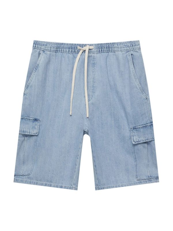 Pull&Bear Pull&Bear Карго дънки  светлосиньо