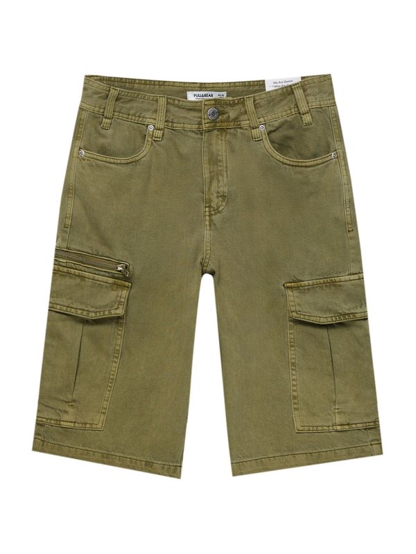 Pull&Bear Pull&Bear Карго дънки  тръстиково зелено