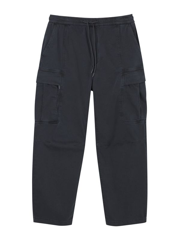 Pull&Bear Pull&Bear Карго панталон  антрацитно черно