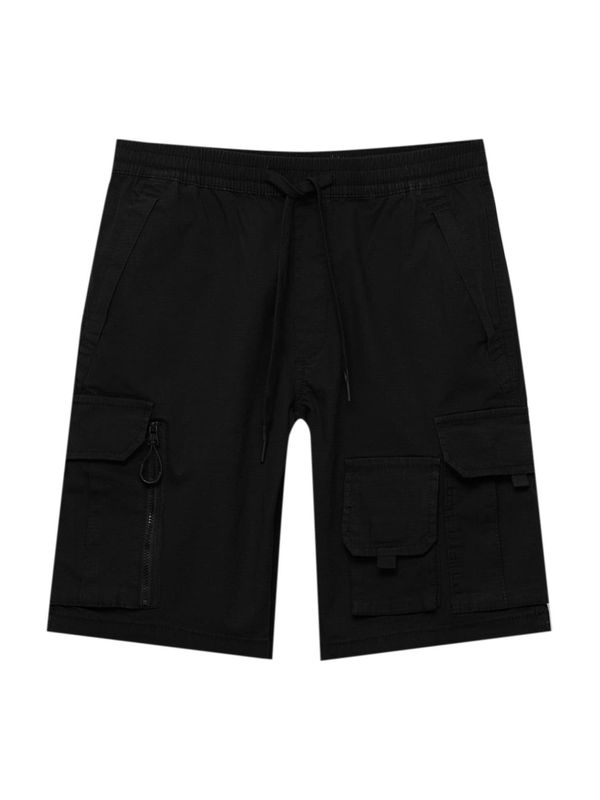 Pull&Bear Pull&Bear Карго панталон  черно