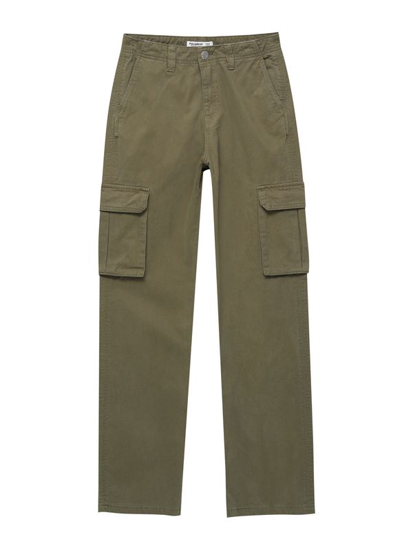 Pull&Bear Pull&Bear Карго панталон  маслина