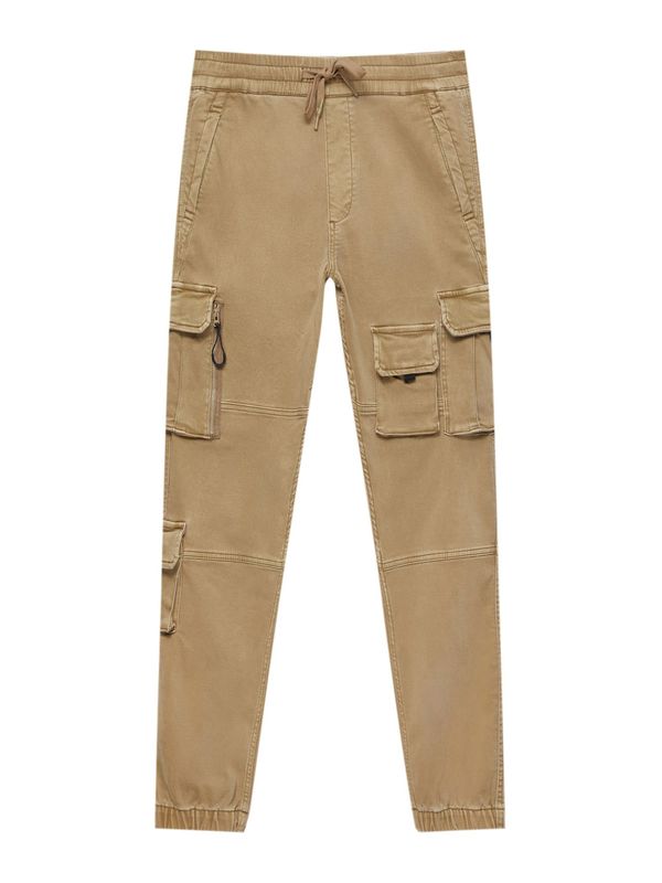 Pull&Bear Pull&Bear Карго панталон  светлокафяво