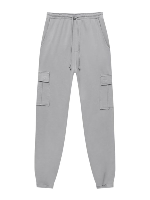 Pull&Bear Pull&Bear Карго панталон  светлосиво