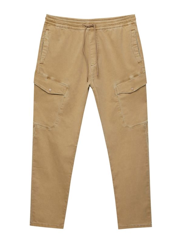 Pull&Bear Pull&Bear Карго панталон  тъмнобежово