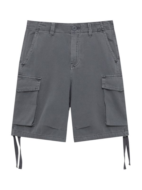 Pull&Bear Pull&Bear Карго панталон  тъмносиво