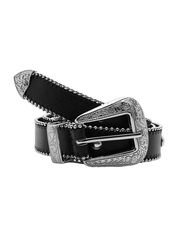 Pull&Bear Pull&Bear Колан  черно / сребърно