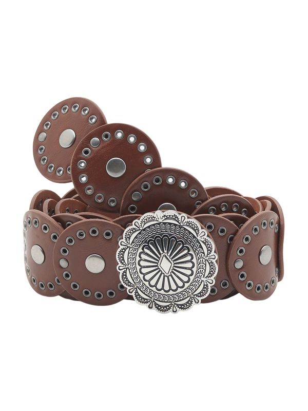 Pull&Bear Pull&Bear Колан  кафяво / сребърно