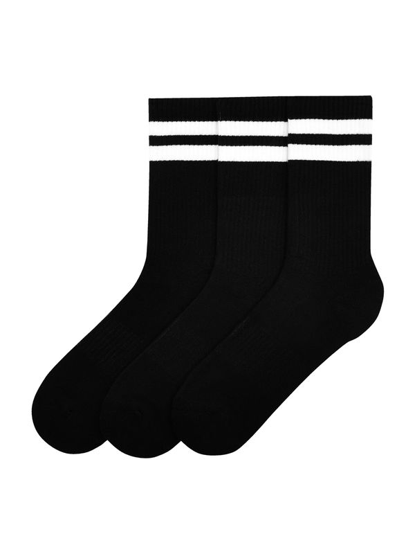 Pull&Bear Pull&Bear Къси чорапи  черно / бяло