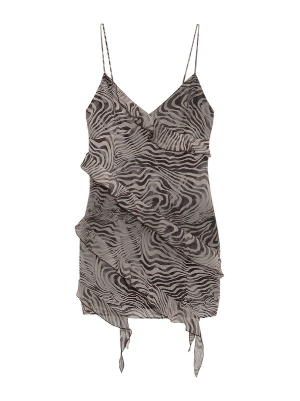 Pull&Bear Pull&Bear Лятна рокля  капучино / черно