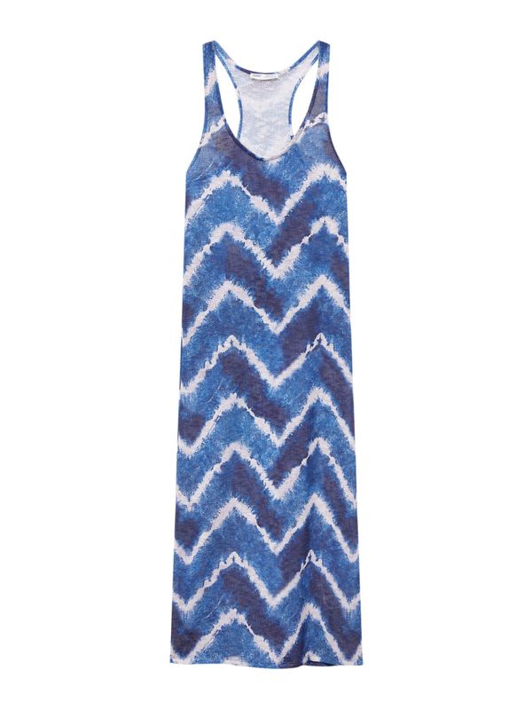 Pull&Bear Pull&Bear Лятна рокля  синьо / тъмносиньо / мръсно бяло