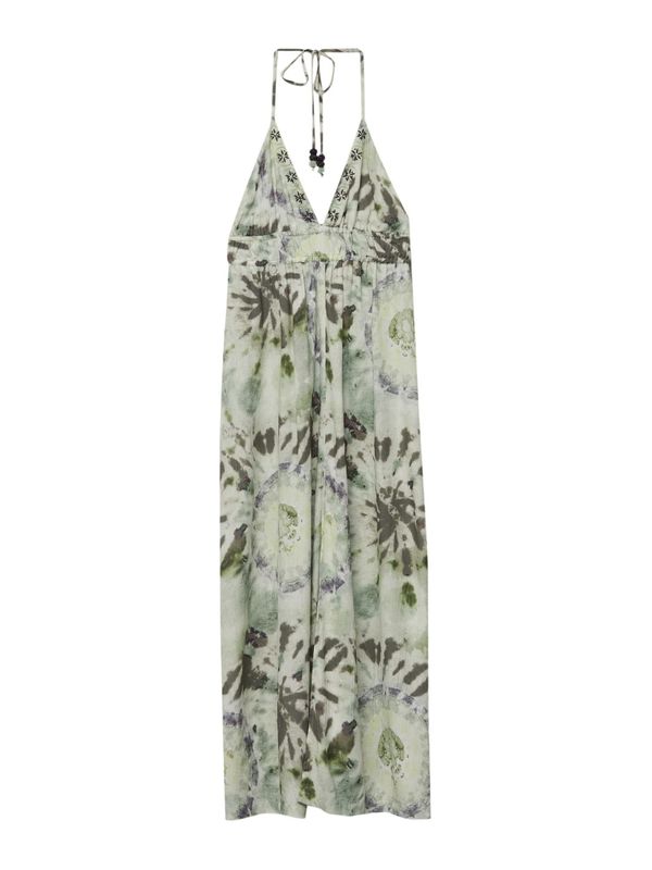 Pull&Bear Pull&Bear Лятна рокля  сиво / елхово зелено / тревнозелено / пастелно зелено