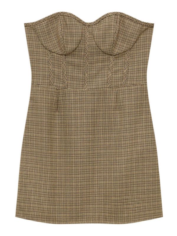 Pull&Bear Pull&Bear Лятна рокля  светлобежово / светлокафяво / тъмнокафяво