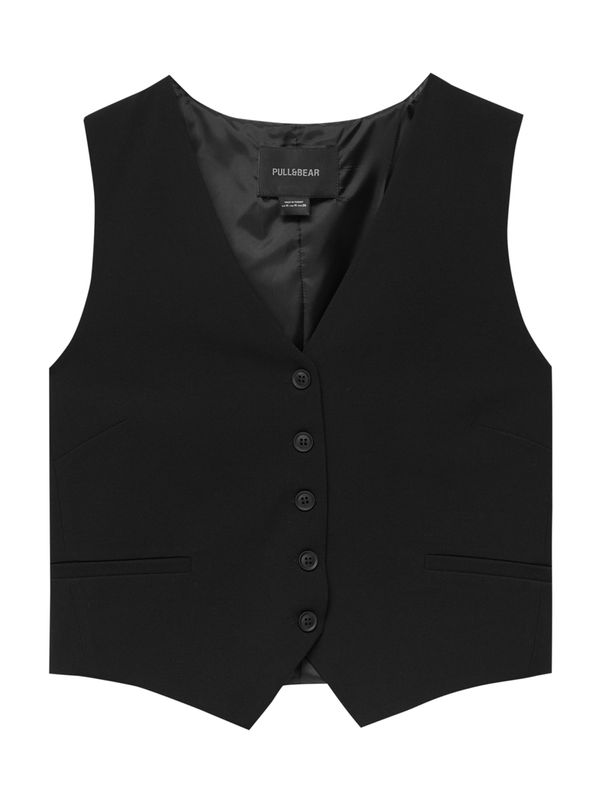 Pull&Bear Pull&Bear Мъжка елек за костюм  черно