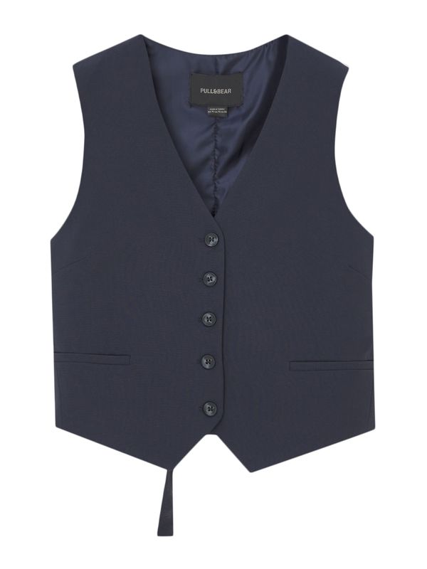 Pull&Bear Pull&Bear Мъжка елек за костюм  тъмносиньо