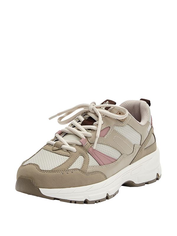 Pull&Bear Pull&Bear Ниски маратонки  бежово / кремаво / светлорозово