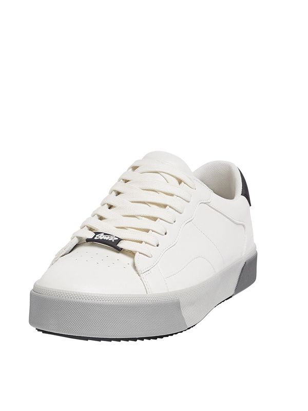 Pull&Bear Pull&Bear Ниски маратонки  черно / бяло