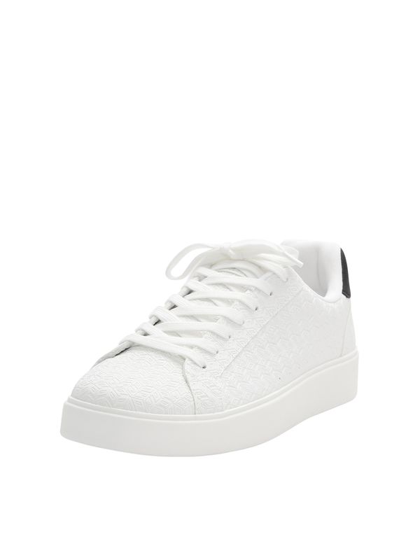 Pull&Bear Pull&Bear Ниски маратонки  черно / бяло