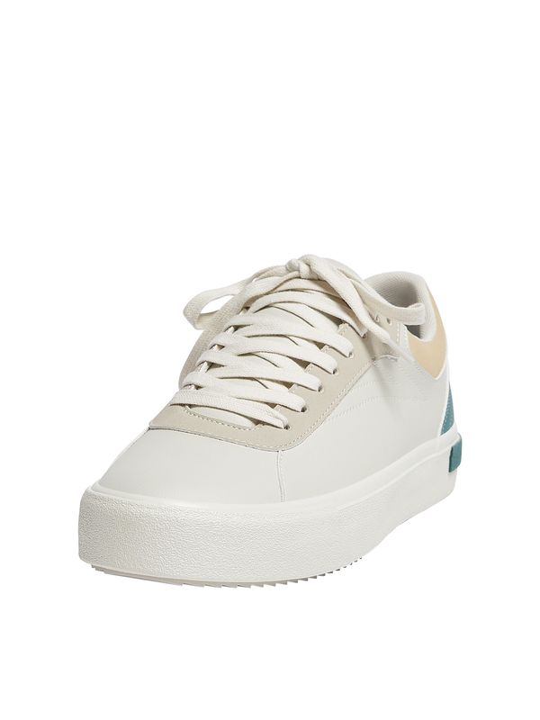 Pull&Bear Pull&Bear Ниски маратонки  цвят "пясък" / тъмнобежово / смарагдово зелено / бяло