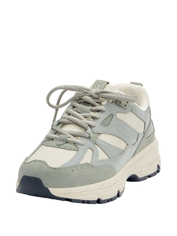 Pull&Bear Pull&Bear Ниски маратонки  екрю / сиво / опушено синьо