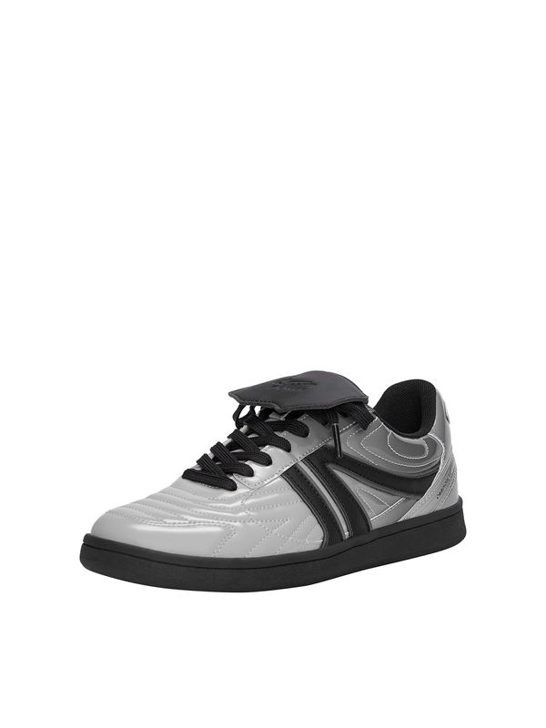 Pull&Bear Pull&Bear Ниски маратонки  сиво / черно