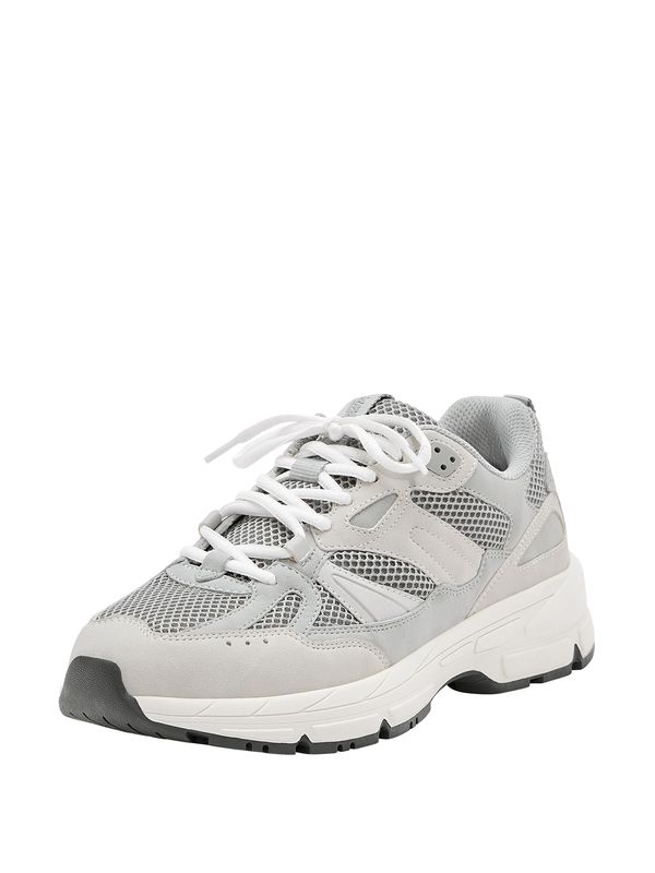 Pull&Bear Pull&Bear Ниски маратонки  сиво / светлосиво / тъмносиво