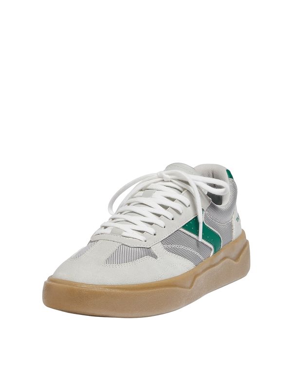 Pull&Bear Pull&Bear Ниски маратонки  сребърно сиво / сиво-бежово / смарагдово зелено