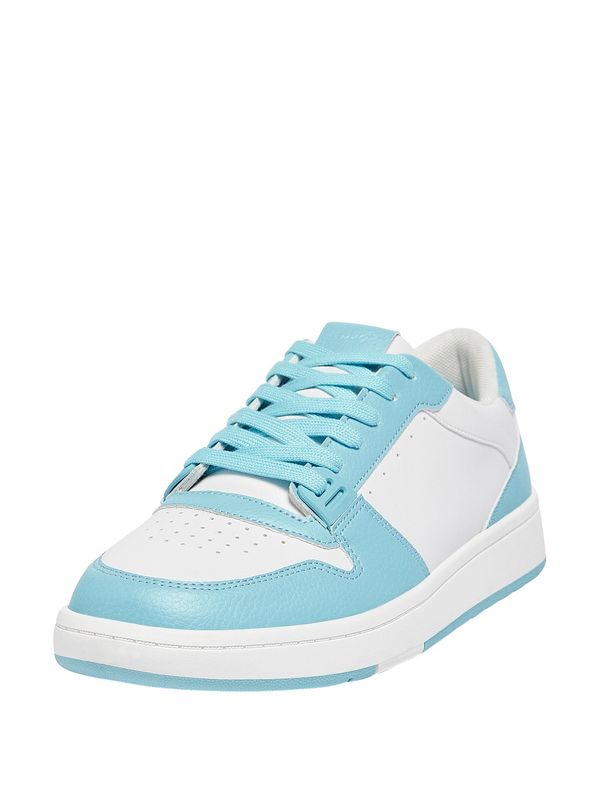 Pull&Bear Pull&Bear Ниски маратонки  тюркоазен / бяло