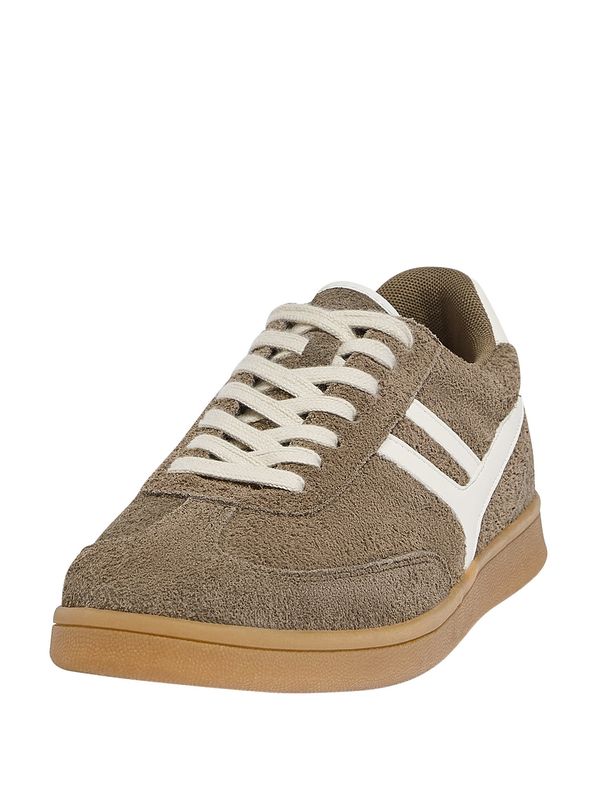 Pull&Bear Pull&Bear Ниски маратонки  умбра / бяло