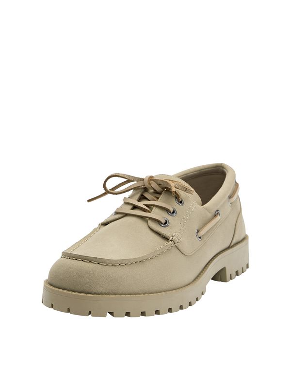 Pull&Bear Pull&Bear Обувки с връзки  бежово