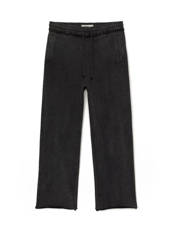 Pull&Bear Pull&Bear Панталон  антрацитно черно