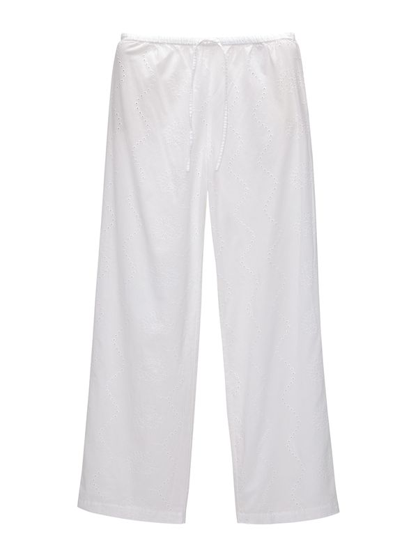 Pull&Bear Pull&Bear Панталон  бяло