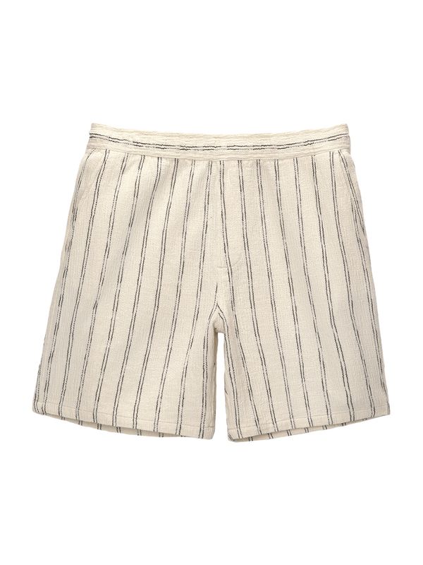 Pull&Bear Pull&Bear Панталон  черно / естествено бяло